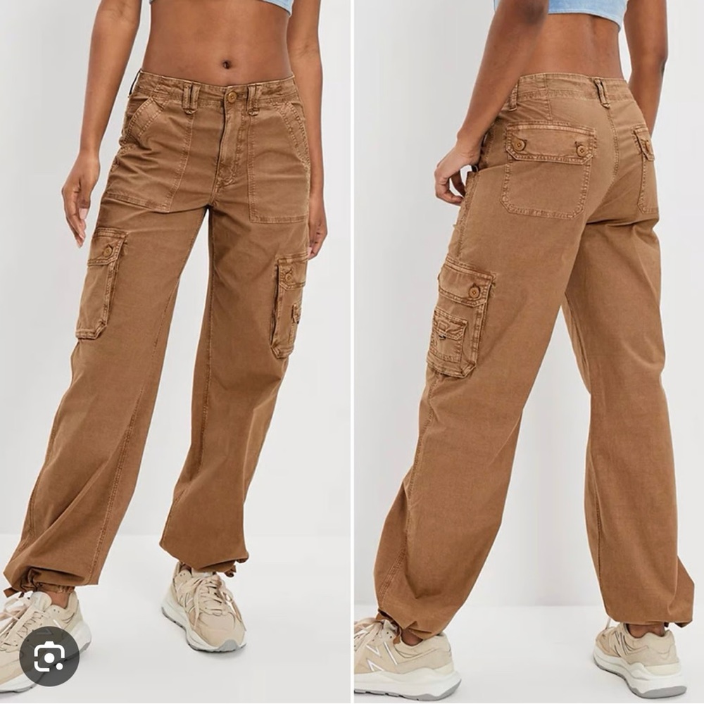 American Eagle AE women’s stretch cargo baggy joggers size 2 regular